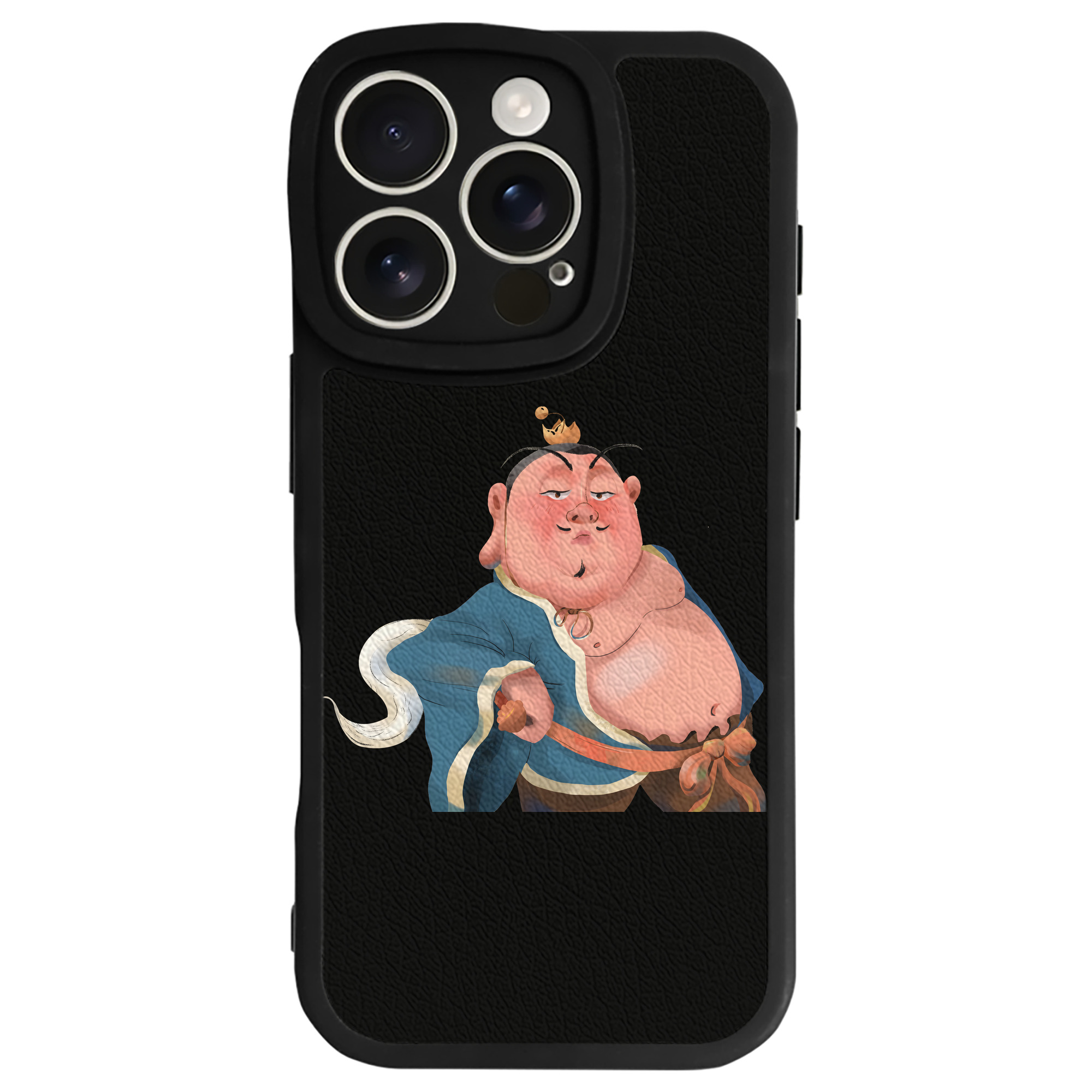 （画像用） Ne Zha 2 ナタ 魔童の大暴れ 【iPhone 16シリーズ対応】シリコンスマホケース（レザー調） 材質：シリコン